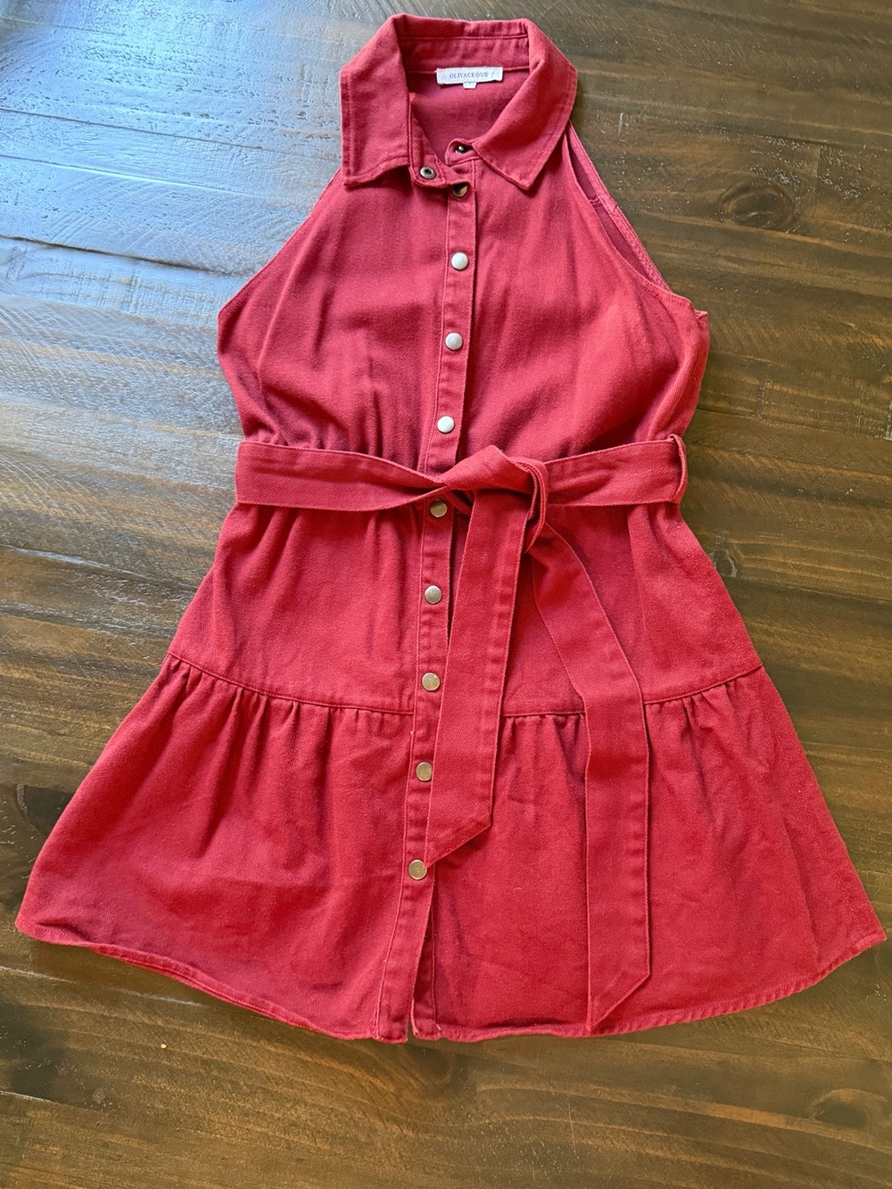 Maroon Sleeveless dress